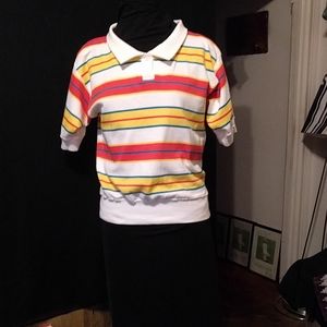 WOMEN'S STRIP PULLOVER SHIRT